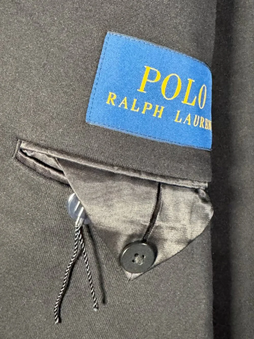 Polo Ralph Lauren Blazer Mens M Black Modern Fit Knit Jersey Sportcoat $298